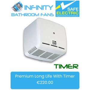 Long Life Bathroom Fan with Timer